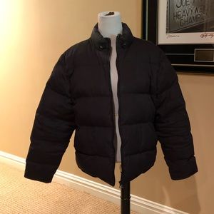 Black Champion zip up winter coat